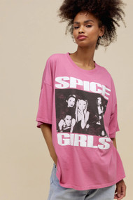 Daydreamer Spice Girls Photo OS Tee in Pink Taffy