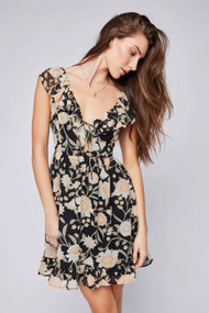 Gentle Fawn Cecilia Dress in Black Floral