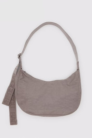 Baggu Medium Nylon Crescent Bag in Dove