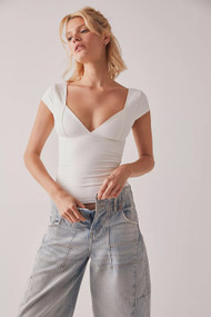 Free People Duo Corset Cami in Ivory