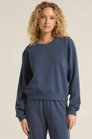 Z Supply Classic Crew Sweatshirt in Midnight