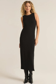 Z Supply Raewyn Ribbed Dress in Black