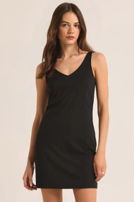 Z Supply Teresa So Smooth Mini Dress in Black