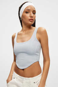 KuwallaTee Bustier Tank in Light Blue