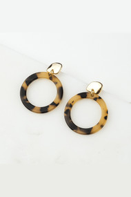 Lover's Tempo Odessa Earrings in Tortoise