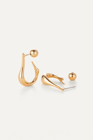 Jenny Bird Colette Hoops Small in High Polish Gold