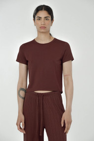 Paper Label Cassie Tee in Truffle