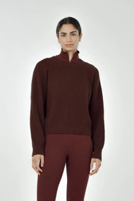 Paper Label Avery Sweater in Dark Truffle