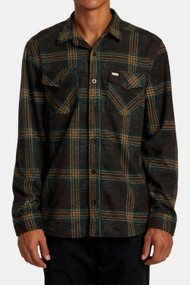 RVCA Vacancy Flannel in Chocolate