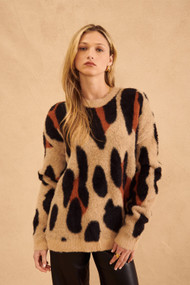 John + Jenn Mylo Sweater in Ferocious