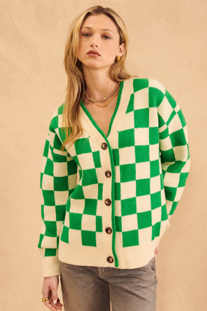 John + Jenn Lawson Cardigan in Irish Check – Style Trend Clothiers
