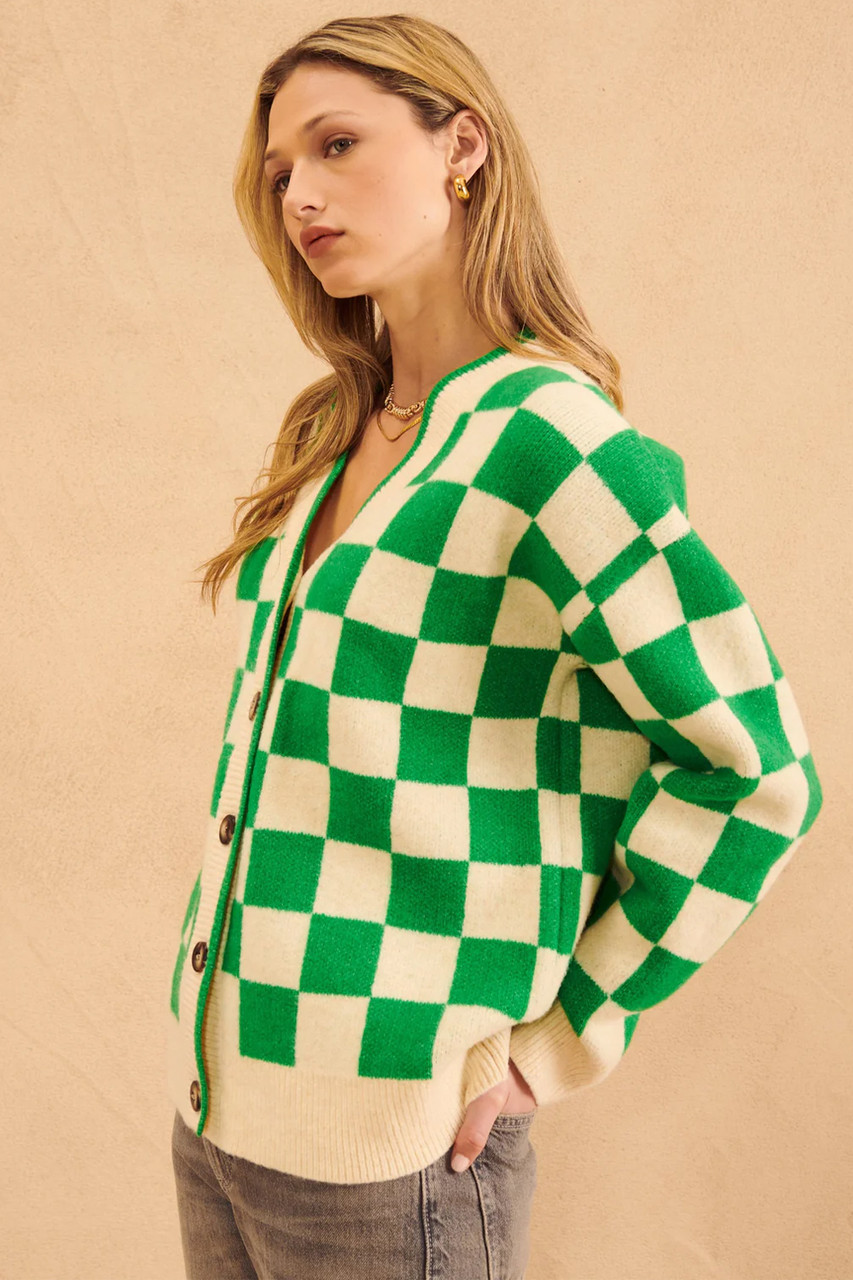 John + Jenn Lawson Cardigan in Irish Check – Style Trend Clothiers