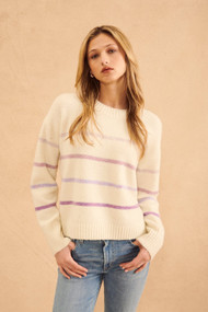 John + Jenn Roscoe Sweater in Violet Pearl