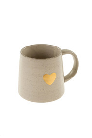 Indaba Gold Heart Mug