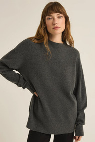 Z Supply Gia Sweater in Charcoal Heather