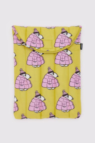 Baggu Puffy Laptop Sleeve 14" in Puffy Snoopy Pink