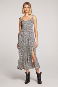 Saltwater Luxe Maely Midi Dress in Vanilla