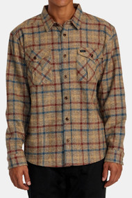 RVCA Hughes Flannel in Brown