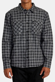 RVCA Hughes Flannel in Smoke