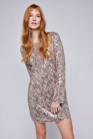 Gentle Fawn Zadie Dress in Copper Sequin