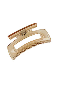 Chelsea King French Cutout Claw Clip in Honey