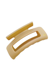 Chelsea King French Cutout Claw Clip in Creme Matte