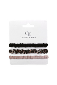 Chelsea King 3 Pack Hair Ties in The Basics