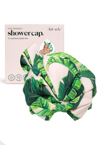 Kitsch Luxe Shower Cap in Palm Print