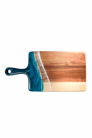 Lynn & Liana Medium Acacia Cheese Board in Ocean Vibes