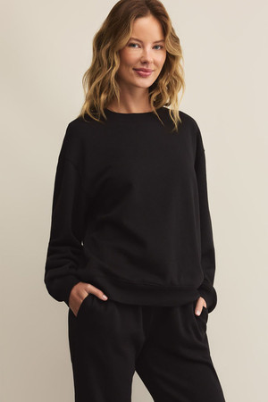 Z Supply Boyfriend Sweatshirt in Black