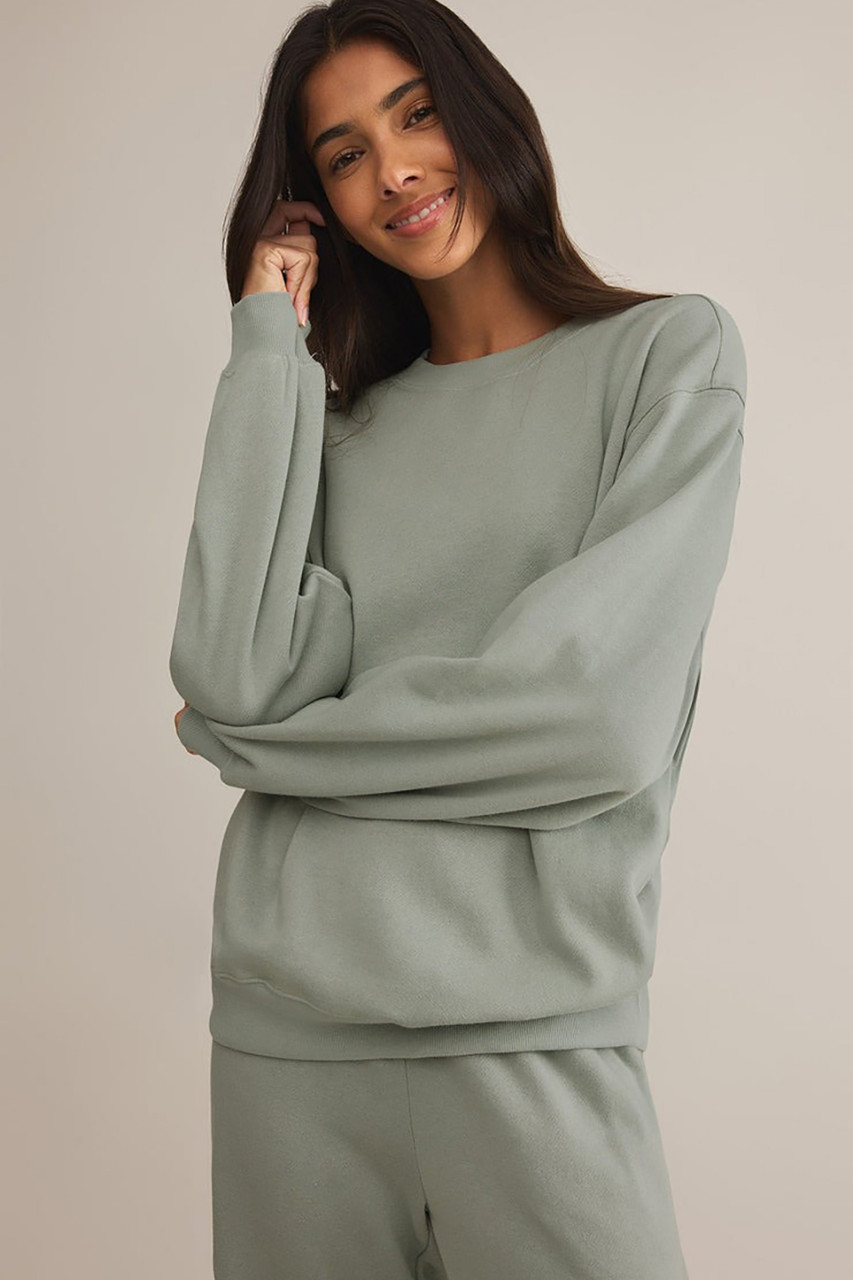 Z Supply Boyfriend Sweatshirt in Sage Green – Style Trend