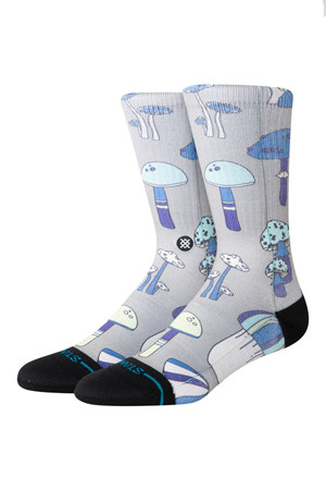 Stance Microbial Crew in String Grey