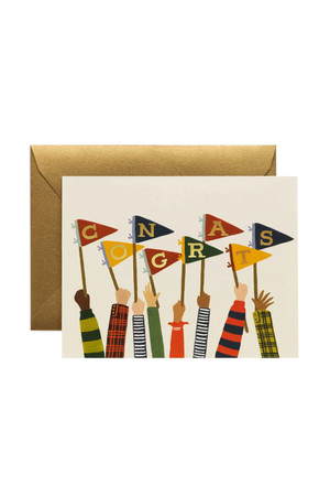 Rifle Paper Co. Congrats Pennants Card