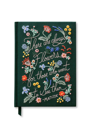 Rifle Paper Co. There Are Always Flowers Embroidered Journal