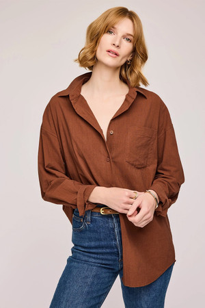 Gentle Fawn Callahan Shirt in Cappuccino