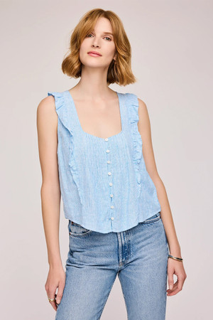 Gentle Fawn Sylvie Tank in Capri Mini Stripe