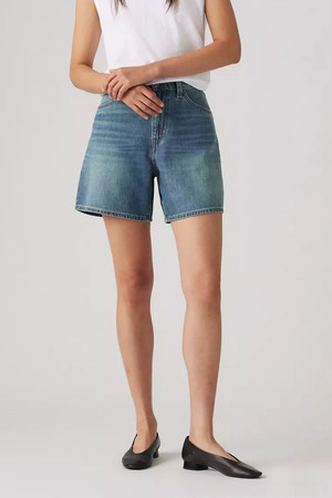 Levi's High Baggy Short in Stop Flaxing