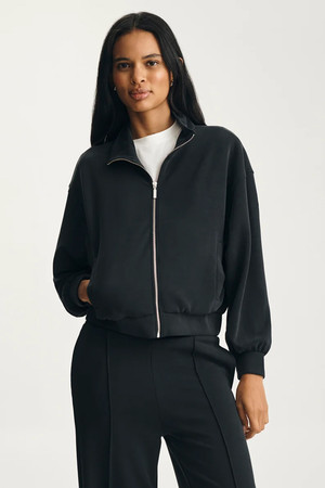 Mavi Full Zip Sweatshirt in Black