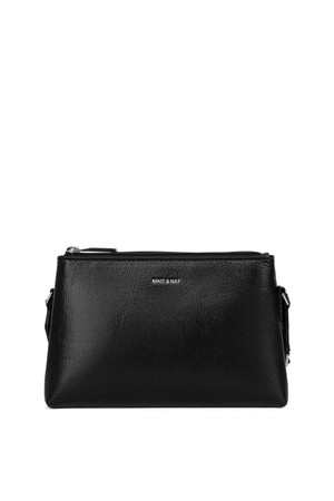 Matt & Nat Indie Theme Crossbody Bag in Black