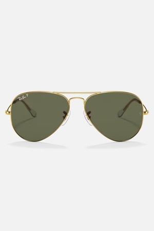 Ray-Ban 0RB3025 Aviator Sunglasses in Arista + Green Polarized