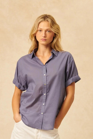 John + Jenn Shay Shirt in Slate Blue