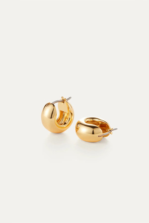 Jenny Bird Mini Tome Hoops in High Polish Gold