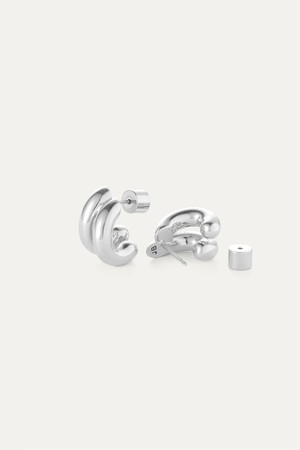Jenny Bird Mini Florence Earrings in High Polish Silver