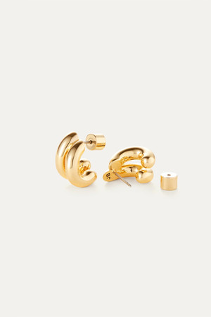 Jenny Bird Mini Florence Earrings in High Polish Gold