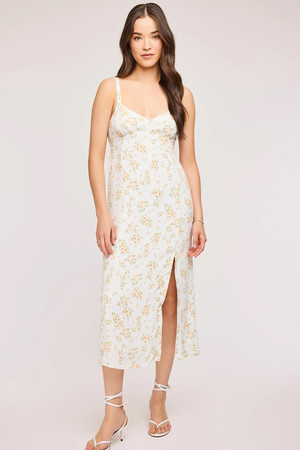 Gentle Fawn Lysandra Dress in White Floral