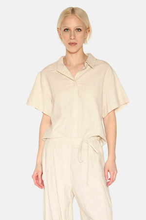 Minimum Sage Shirt in Brown Rice