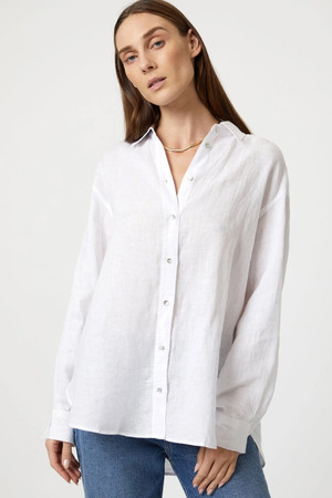 Mavi Long Sleeve Shirt in White
