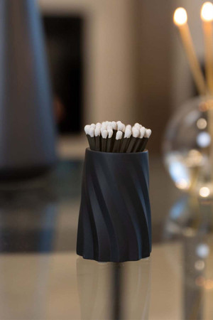 Everlasting Candle Co Concrete Match Set in Black