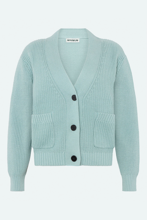 Minimum Gala Cardigan in Gray Mist
