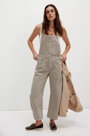 Free People Good Luck Overall in Cobblestone